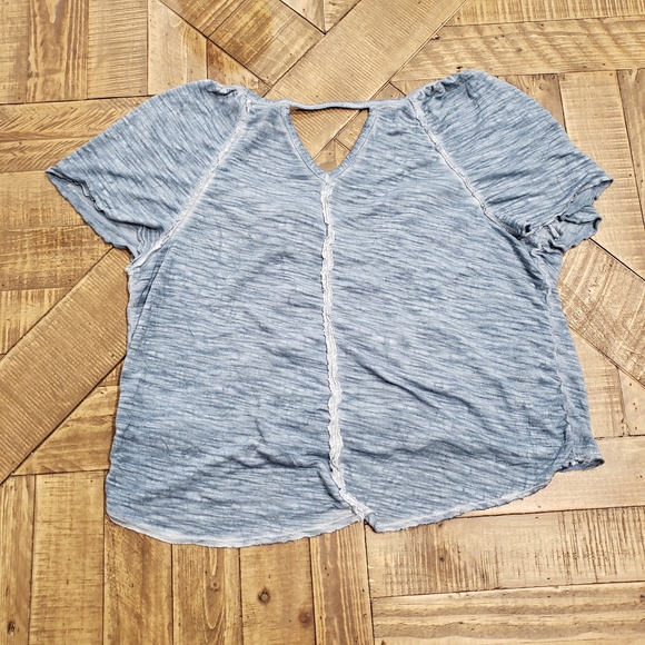 Abercrombie & Fitch Relaxed Tshirt Top Blue Size L - Picture 6 of 7
